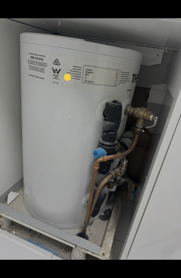 Electric hot water system installation